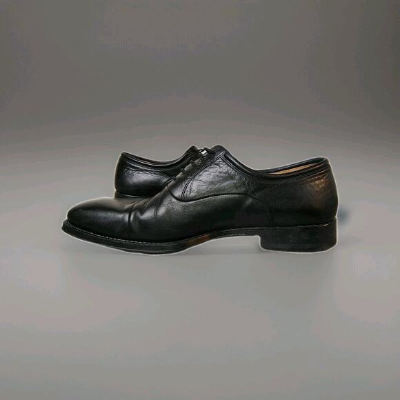 Magnanni Dress Shoes Men's 10 D Black Nappa Leather Cap Toe Oxford Frederico - Picture 7 of 16